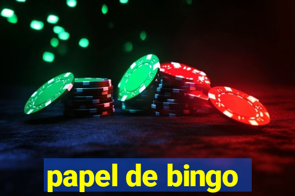 papel de bingo